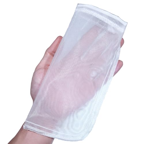 3 Pack 180 Micron Aquarium Filter Bags,Reusable Extra Fine Mesh Media Filter Bags with Drawstring,Applicable to Aquarium Filter impurities,Very Fine Resins Filter (7.5x3.6in)