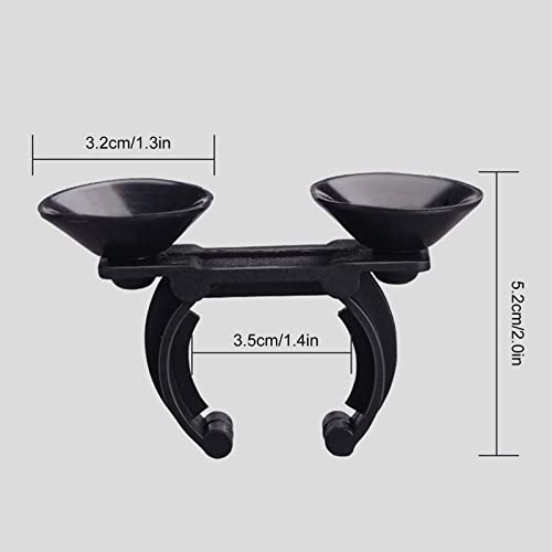 GLOGLOW 2 Pack Aquarium Suction Cups with Clips, Underwater Heater & Light Holder for Fish Tank, Secure Fixing for Heaters, Filters, Airline Tubing and Decorations