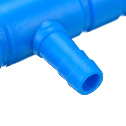 2Pcs 8mm to 5.5mm 8 Ways Air Line Tubing Splitter Connector Fish Tank Oxygen Pipe Air Tubing Adapter for Aquarium, Blue