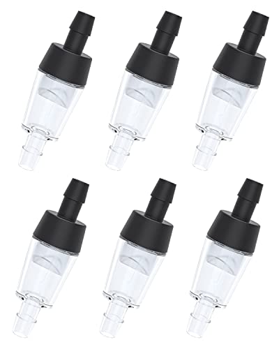 Pawfly Aquarium Check Valves Plastic One Way Non-Return Check Valve for Fish Tank - color: Black