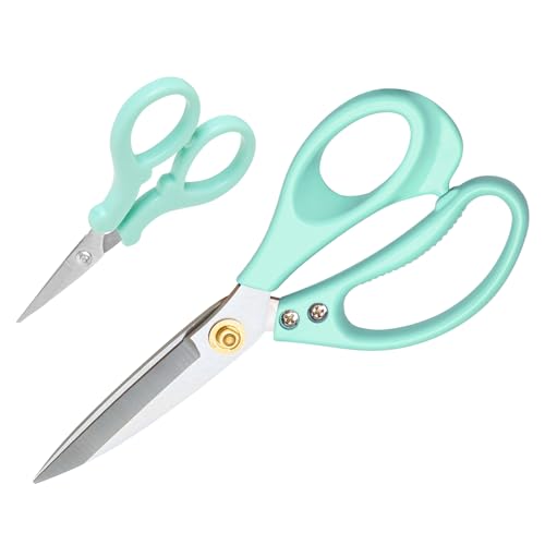 All Purpose Kitchen Scissors, Kitchen Shears Heavy Duty - Dishwasher Safe Food Scissors- Multipurpose Cooking Shears for Meat Poultry Food, Herbs, and Fish, Comfort Grip Handles, Green - color: Green