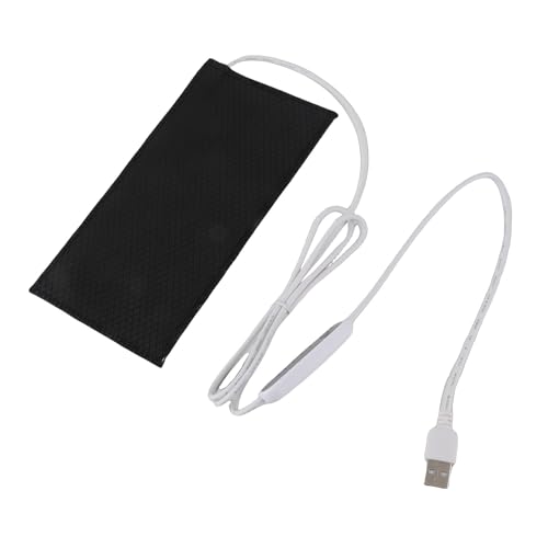 Reptile Heating Pad DC 5V Under Tank Terrarium with Temperature Control USB Power Safety 4 Gear Adjustment Reptile Heat Mat for Turtle Tortoise Snakes Lizard Gecko (10x20cm) - size: 10x20cm