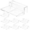 balacoo 8 Pcs Aquarium Cover Bracket - Fish Tank Accessories Fish Tank Lid Handle Aquarium Lid Clip 10mm Acrylic Clip Cover Plate Acrylic Transparent Glass Aquarium Lid Clip Handles