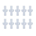 10 Pack 5/16 inch Plastic Check Valve, One Way Barb Hose Inline Non Return For Fuel, Oil, Water, Air - size: 5/16 Inch