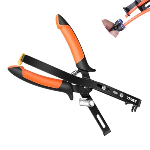 Push to Connect Fittings Air Line Removal Tool for 1/4”, 5/16” (6mm, 8mm) Push-fit Pneumatic Connector Air Line Pliers Disconnect Tool