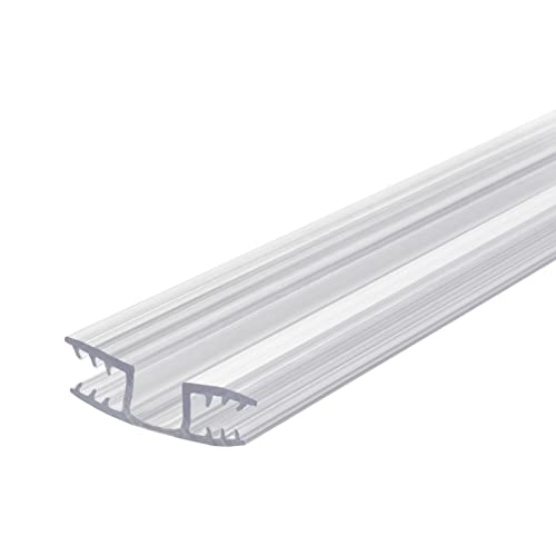 Outwater 24 Inch Clear Aquarium & Terrarium Lid Hinges – 2 Pack – Replacement Canopy Hinges for 1/4" Glass or Acrylic Fish Tank Lids - color: Clear, size: 24 Inches - 2 Pack