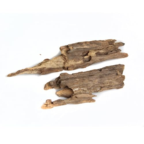 emours Driftwood Branches Reptiles Aquarium Decoration Assorted Size,(5.5-8 inch in Length),4 Pieces (Shrimp Wood)