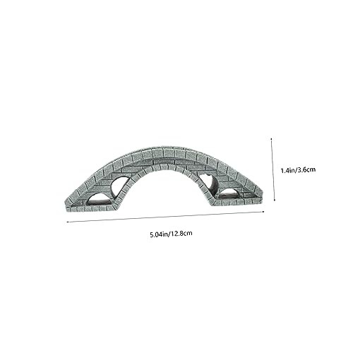 Happyyami Dollhouse Accessories Micro Landscaoe Bridge Mini Terrarium Bridge Artificial Arch Bridge Fish Tank Bridge Stone Bridge Statue Japanese Zen Household Green Sandstone Container