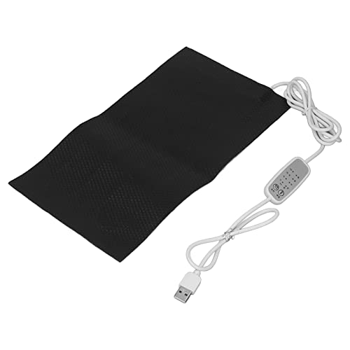 Reptile Heating Pad DC 5V Under Tank Terrarium with Temperature Control USB Power Safety 4 Gear Adjustment Reptile Heat Mat for Turtle Tortoise Snakes Lizard Gecko (15x30cm) - size: 15x30cm
