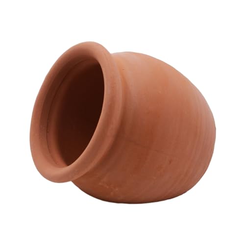 AnRui Betta Fish Tank Decor Ceramic Jar Aquarium Accessories Decorations Cute Clay Pot Hideout Cave Ornaments for Small Fish, Shrimp, Cichlid to Play Hide Breed, Small - size: Small