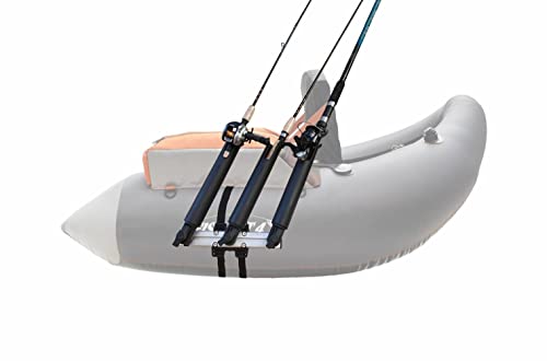 Brocraft Float Tube Rod Holder System/Triple Rod Holder for Fishing Float Tube / Float Tube Rod Rack System