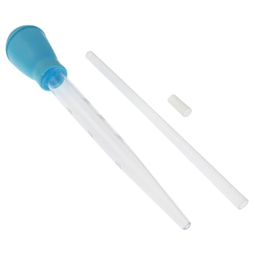 2pcs Water Absorber Light Blue Extension Manual Aquarium Cleaning Tool, Aquarium Water Changer, for Aquarium Waste Remover, Aquarium Bottom Gravel Waste Cleaner, Coral Feeder
