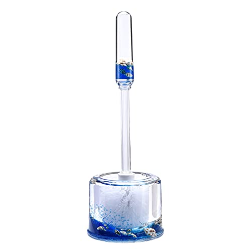 LOCCO DECOR 5 Piece Acrylic Liquid 3D Floating Motion Bathroom Vanity Accessory Set Shell - size: 5-piece, style: Shell