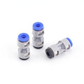 3pcs Teflon PTFE Tube Adapter Replacement for Bambu Lab A1/A1MINI/P1P/P1S/P2S/X1/X1C/X1E/H2D/H2S 3D Printer,Plastic Metal Mixed Feed Connectors for Bambu Lab 3D Printer
