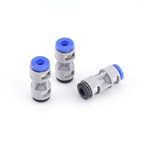 3pcs Teflon PTFE Tube Adapter Replacement for Bambu Lab A1/A1MINI/P1P/P1S/P2S/X1/X1C/X1E/H2D/H2S 3D Printer,Plastic Metal Mixed Feed Connectors for Bambu Lab 3D Printer
