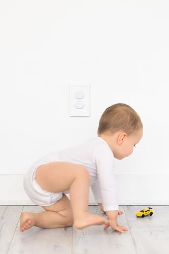 Ubbi Safety Bundle, Safeguarding and Baby Proofing Set, Includes 36 Outlet Covers, 16 Table Corner Protectors and 2 Pinch Guards, Child Safety Kit, White - size: One Size, style: White Safety Bundle