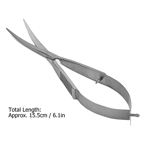 Stainless Steel Waterweed Tool Shears, Spring Rebound Aquatic Plant Trimming Scissors with Curved Blades for Precision Landscaping in Small Fish Tanks