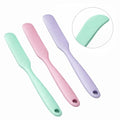 Opasyo 3 pcs Silicone Jar Spatula -Skinny Silicone Spatula, Long Handle Rubber Scraper for Sourdough Starter & Blender, Heat Resistant Skinny Spatula for Peanut Butter & Makeup, Reaches Bottom of Jars