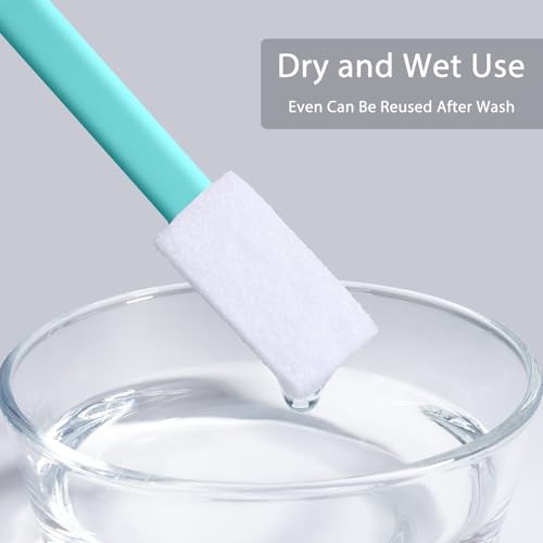 40pcs Crevice Cleaning Brush Tool, Disposable Toilet Brush for Toilet Seat Gaps, Crack and Crevice Cleaner Tools, Blue