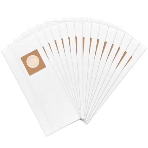 Gudotra 15 Packs AH10143 Upright Bags Replacement for Hoover Commercial HushTone CU2 Vacuum Cleaner CH54013 CH54015 CH54113 CH54115 Replace Part AH10143, White - color: White