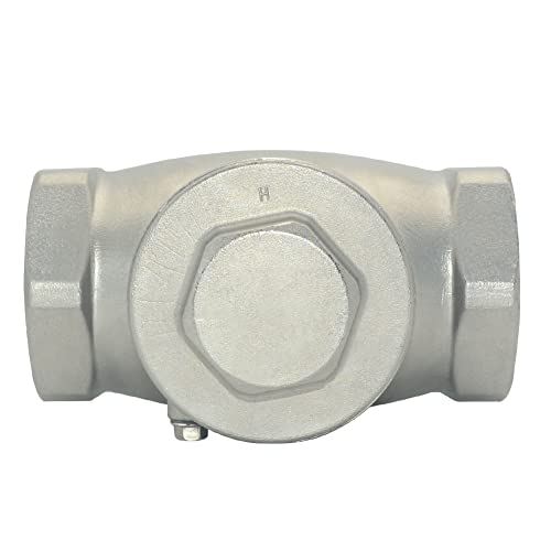 2" Stainless Steel SS316 Swing Check Valve,NPT Female x Female Thread,WOG 200 PSI PN16 CF8M - size: 2 Inch