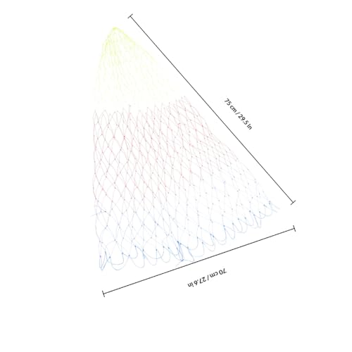 2pcs Fishing Net Landing Net Catch Net Fishing Replacement Bag Net Fishing Tackles Landing Mesh Basket - color: Multi, size: Medium