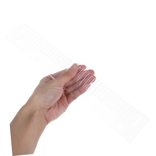Aquarium Overflow Comb Transparent Fish Comb for Fish Separation Avoids Overflow Easy Installation Lightweight Suitable for Interconnected Aquariums Cups