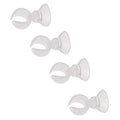 Aquarium Heater Clip Holder Aquarium Tube Clip Suction Cup Clip, 4 Pieces (Clip Inner diam:0.69")