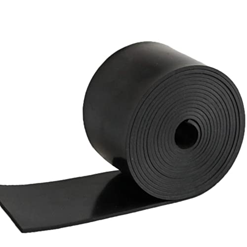 NABOWAN Solid Rubber Sheets,Strips,Rolls 1/8" (.125") Thick x 4" Wide x 120" Long, Thin Neoprene Rubber, Perfect for DIY Gasket Material, Sealing, Liner, Shield, Padding, Mat - size: 4" Wide x 120" Long, style: 1/8" (.125") Thick