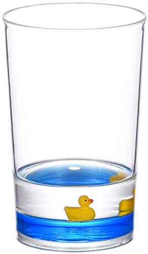 Locco Decor 4 Piece Acrylic Liquid 3D Floating Motion Bathroom Vanity Accessory Set Duck - size: 4-piece, style: Duck