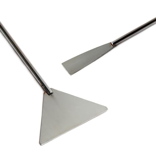 Utoolmart Aquarium Tank Aquatic Spatula Stainless Steel Long Sand Substrate Spatula Algae Scraper Fish Tank Plant Tools Accessories for Aquascaping Cleaning - size: 1pcs