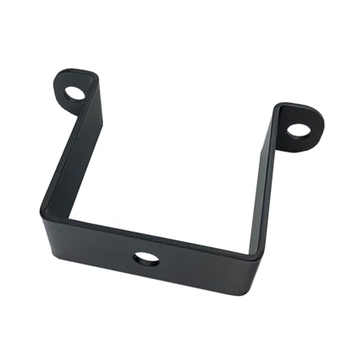 6 PCS 2.5x2.5" Square Pipe Tube Strap Clamps,2.5 inch metal u shaped bracket, steel u clamp bracket for mounting,Powder Coated Black - size: 2.5" x 2.5"