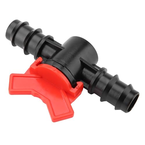 3/4" Plastic Line Hose Barbed Ball Valve Shut-Off Switch With Hose Barb Water Flow Control Connector for Aquarium Garden Micro Irrigation(1/2'') - size: 1/2''