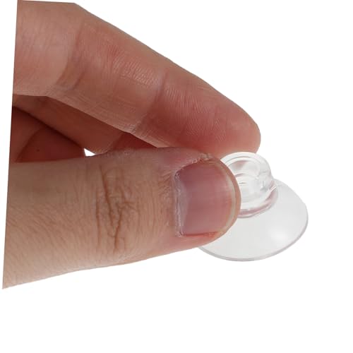 20 Pcs Aquarium Suction Cups with Adjustable Ties Transparent Clip Holders for Fish Tank Plant Binding Robust Grip for Moss and Shrimp Nest Decoration for Aquatic Setup