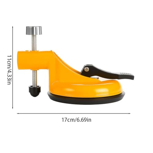 Adjustable Height Setter,Floor Gap Fixer Tool,2026 Upgraded Pro Countertop Alignment Clamps,Adjustable Vacuum Suction Seam Countertop Leveling Alignment Clamp with Heavy-Duty Rubber Suction Cups - color: Yellow