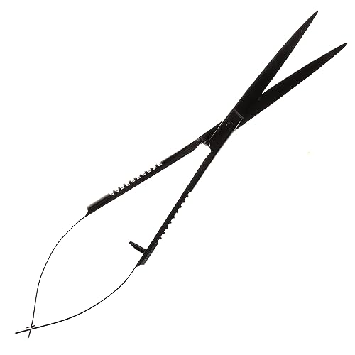 Toddmomy Professional Aquatic Plant Scissor Tool for Fish Tank Trimming Scissor Curved Design for Pruning Aquatic Plants Easy to Use and Store for Aquascaping and Terrariums