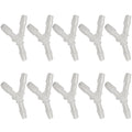 ResOne Oxygen Tubing Y‑Connector, 10‑Pack – Standard 6mm Barbed O2 Hose Splitter for Oxygen Tubing Lines, Leak‑Resistant, Easy‑Attach Y Coupler - size: 10pk