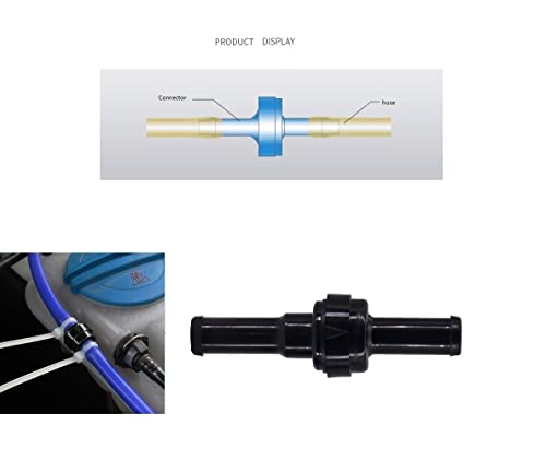 5/16" 9mm PA66 Automotive Oil Line Spring Check Valve, High Temperature and Corrosion Resistance one-way Car Fuel Oil Pump Check Valve - size: 5/16"