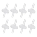 PATIKIL 5/32" Barb Hose One Way Inline Check Valve, 8 Pcs Plastic Non Return Water Stops Ozone Resistance Valve for Aquarium Garden Fuel Oil Air Gas, Translucent