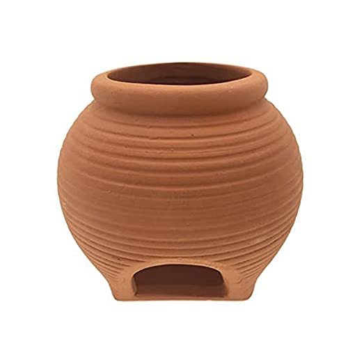 Saim Ceramic Jar Aquarium Decorations, Fish Tank Cave Breeding Cones Cave Fish Tank Ornaments for Amano Shrimp Cichlid Bonsai to Play, Hide and Rest