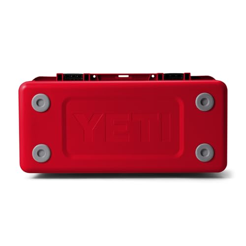 YETI LoadOut GoBox Collection, Divided Waterproof Cargo Case, Dry Box, Camera Case, Fishing Tackle Box - color: Rescue Red, size: GoBox 60