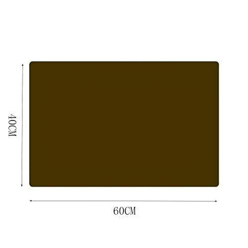 23.6'' by 15.7''Flexible Silicone Placemat Non Slip Waterproof Heat Resistant Dinner Table Cafe 1 PCS - color: Cafe-1 Pcs