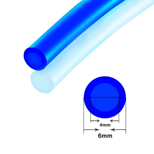 6mm x 4mm 541Ft Roll Blue Pneumatic Tubing Pipe Pu Air Tubing Pipe Hose 165 Meter for Fluid Transfer Tubing or Air Line Tubing