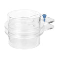 Transparent Acrylic Adjustable Fish Feeding Ring, Aquarium Fish Feeder for Freshwater and Saltwater Tanks, Durable Floating Feeding Circle with Rustproof Screws for Precise Food (100mm) - size: 100mm