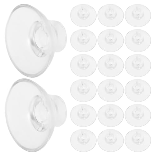 20Pcs Aquarium Suction Cups with Adjustable Cable Ties Strong Transparent Sucker Clips for Fish Tank Plants Secure Mounting for Aquatic Decor and Moss Binding