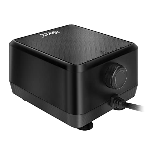hygger 5W/10W Ultra Quiet Aquarium Air Pump, Adjustable Oxygen Aerator with Dual Outlets – 160 GPH/250 GPH for Fish Tanks up to 150 Gallons/600 Gallons - size: 10W, Up to 600 Gallon Tank