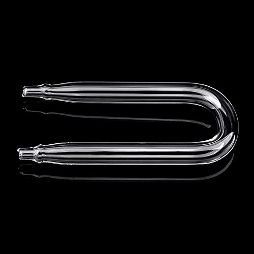 WEAVERBIRD U Shape CO2 Diffuser Aquarium Fish Tank Spacing 0.59" (15mm) Carbon Dioxide Regulator Check Glass Tube