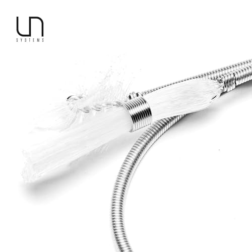 Ultum Nature Systems Twin Brush - Aquarium Brush for Glass Tanks, Pipe Cleaner Brush, Long Tube Cleaning Brush w/Double Ended Brush Styles - Flexible Drain Brush for Home Kitchen Sink - 23.62 in