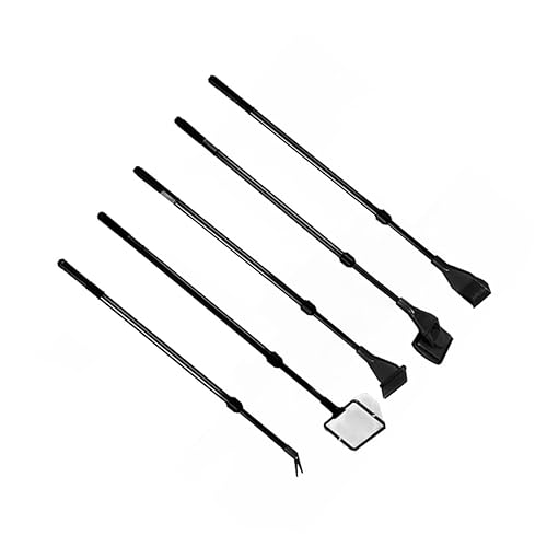 Kisangel Complete Fish Tank Cleaning Kit Brush Net Rake and Scraper Set of Aquarium Cleaning Tools Easy to Assemble and Disassemble
