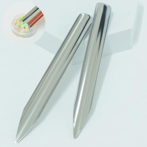 5PCS Stainless Steel Lab Scraper 6 inch Round Tip Curved Metal Bead Scoop Steel Bead Glitter Glitter Tool Scoop Shovel Scoop Spoon Used for scooping Transferring Mixed Powder Paste